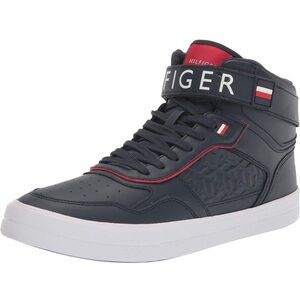 Tommy Hilfiger Men's Navy High-Top Sneakers size 10 NWT